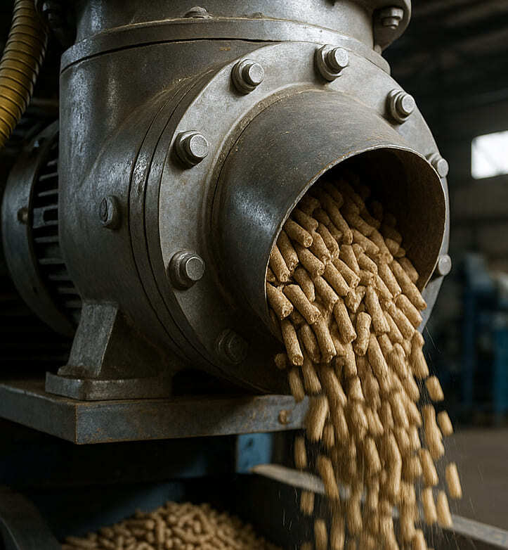 tillverkningsprocess av pellets